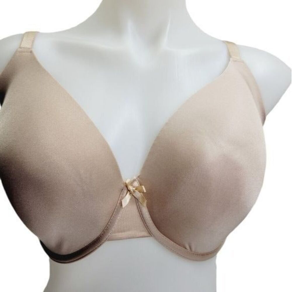 ^ Secret treasures 38DDD padded underwire full coverage tan